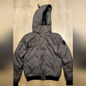 NOBIS gray, size medium, STANFORD bomber jacket, duck down filled